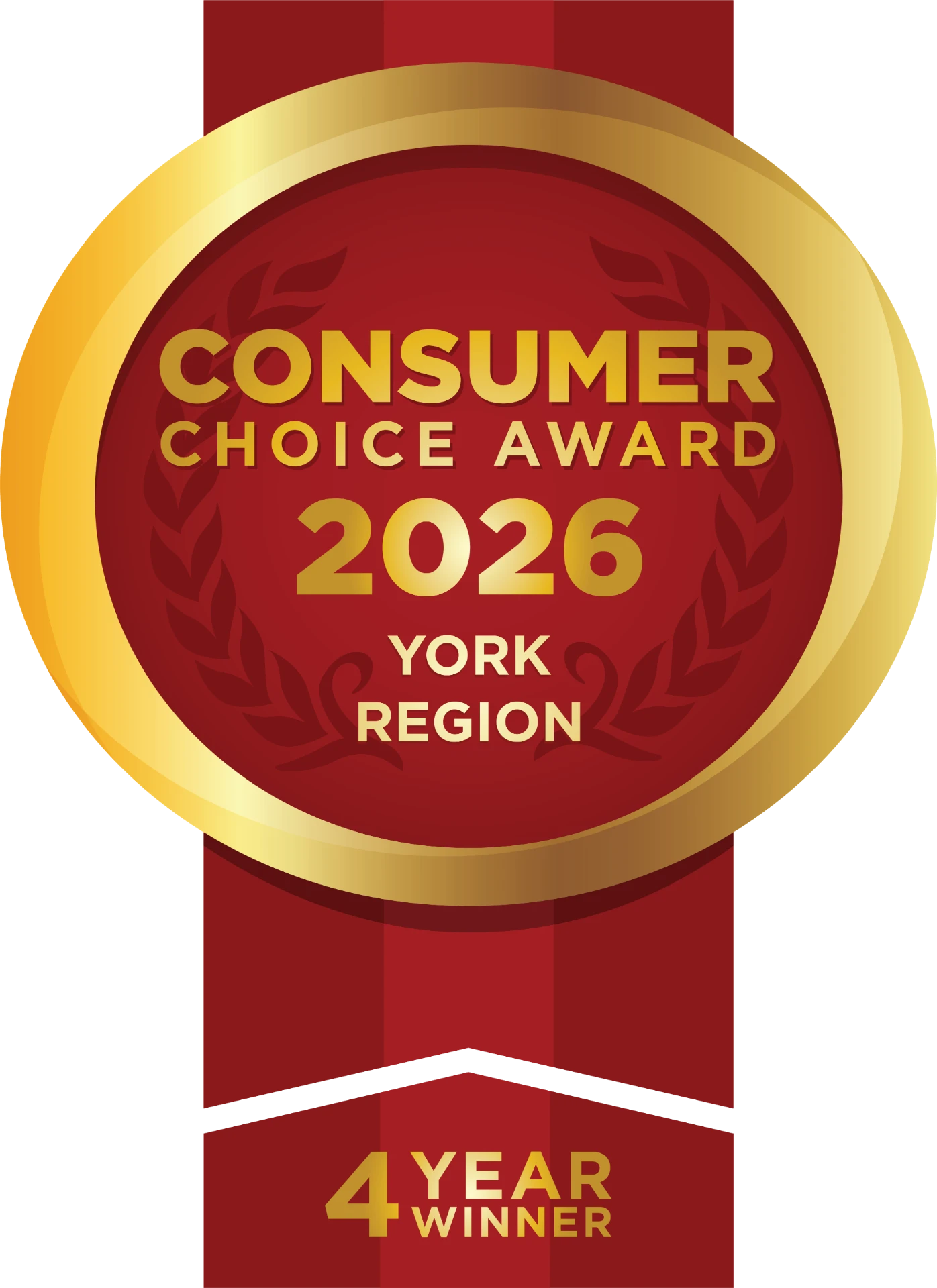 Consumer Choice Award 2026 — York Region, 4 Year Winner